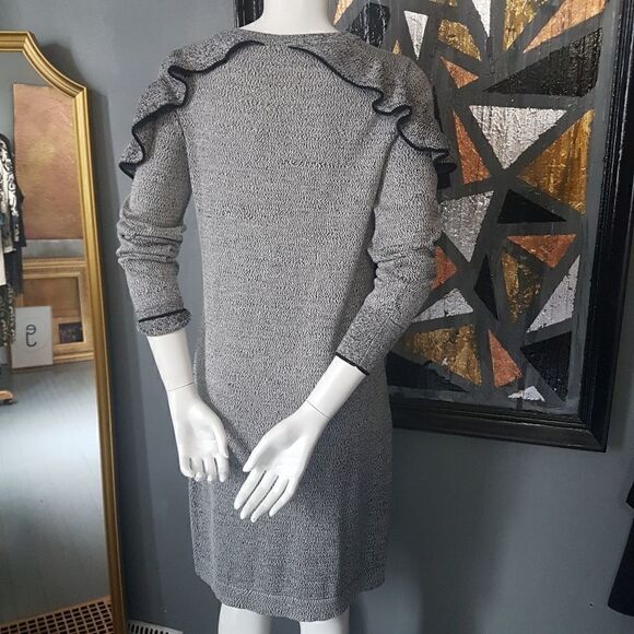 Dalia Ruffled Sweater Dress  - Picture 9 of 9